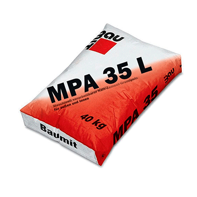 Baumit MPA-35L цементно-известковая штукатурная смесь на основе перлита 25 кг