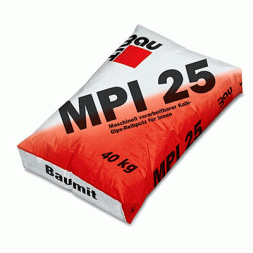 Baumit MPI-25 цементно-вапняна штукатурна суміш для внутрішніх робіт 25 кг