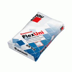Baumit FlexUni еластична клеюча суміш для приклеювання плитки з природного та штучного каменю 25 кг.