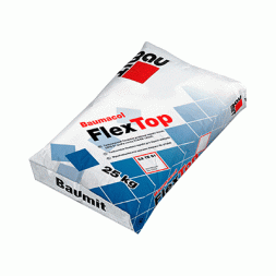 Baumit FlexTop эластичная клеящая смесь для приклеивания всех видов плиток, которые поддаются высоким нагрузкам 25 кг